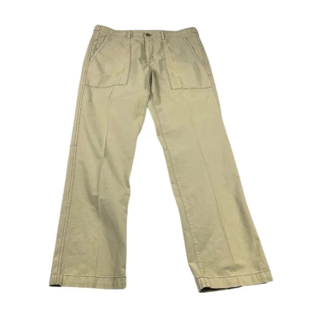 Tommy Bahama Mens Khaki Straight Leg Pants Durable Work Casual Comfort 34 x 30